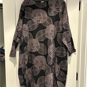 Floral Patterned Long Sleeve Dress